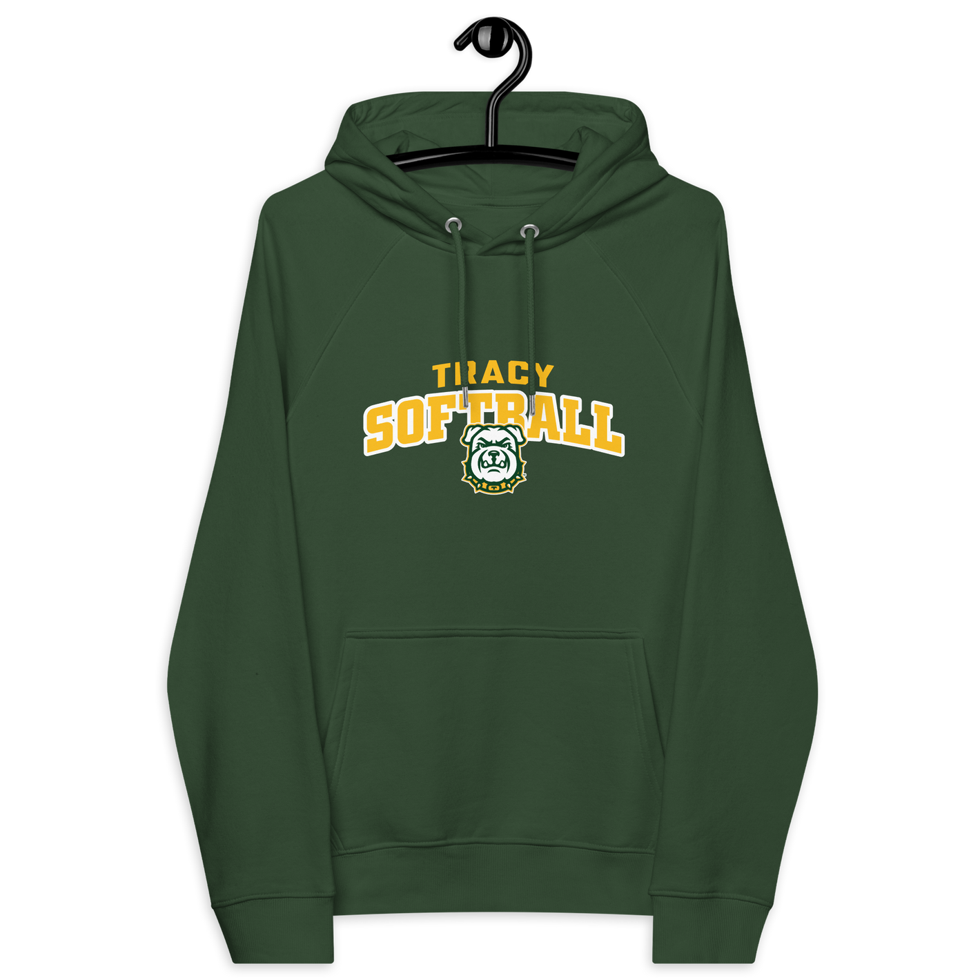 Tracy Softball Unisex eco raglan hoodie