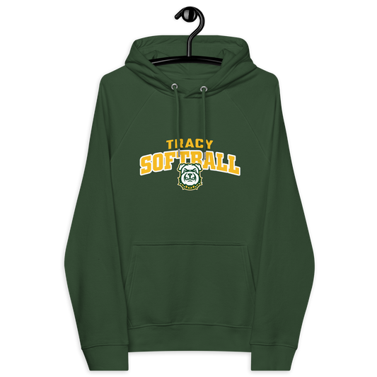 Tracy Softball Unisex eco raglan hoodie