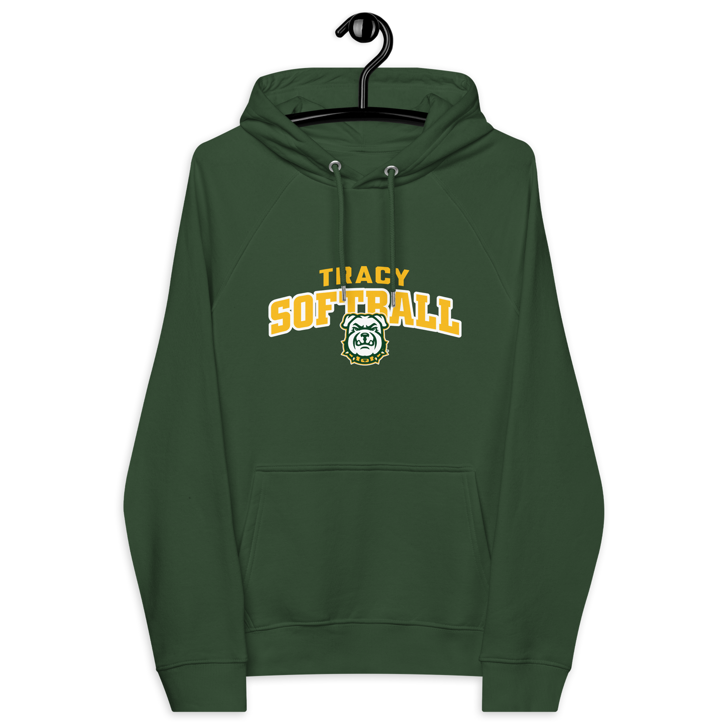 Tracy Softball Unisex eco raglan hoodie