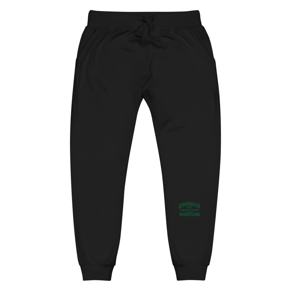 Connally Wrestling Blk Unisex Fleece Sweatpants