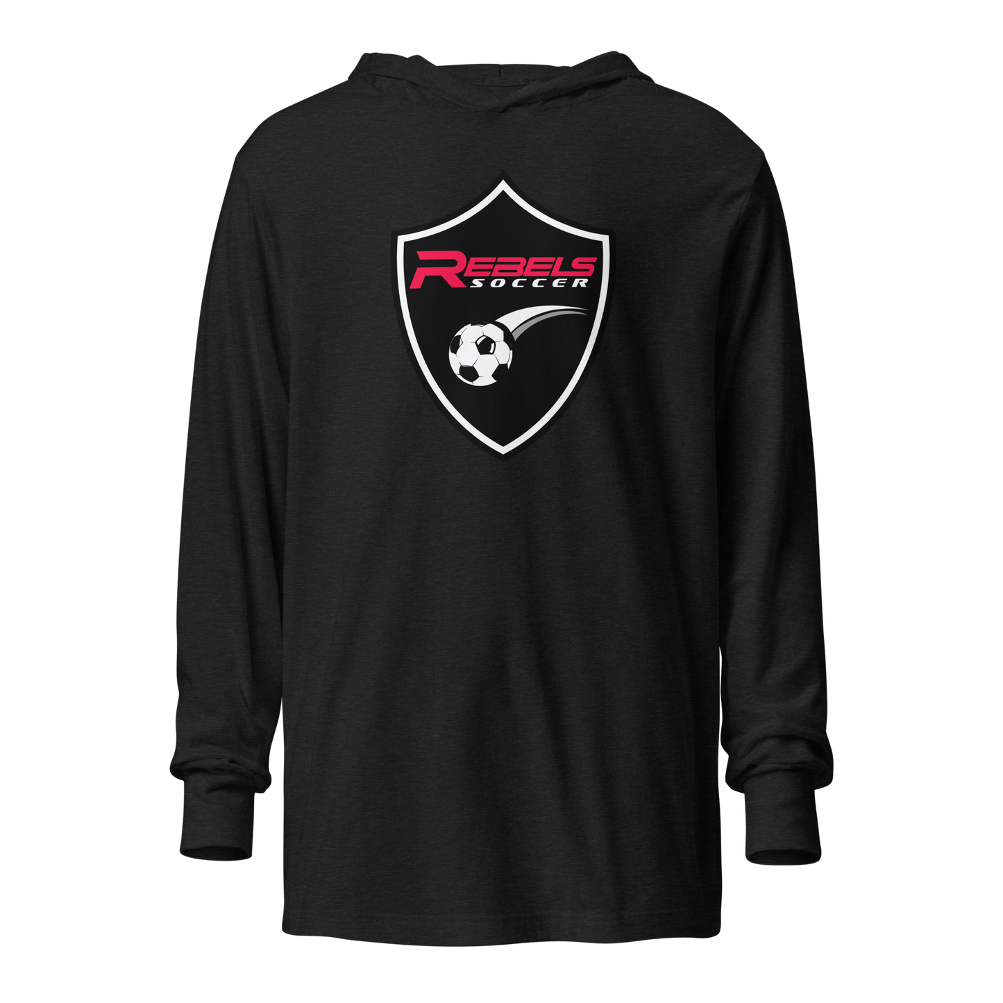 Rebels Soccer Hooded long-sleeve tee