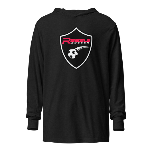 Rebels Soccer Hooded long-sleeve tee