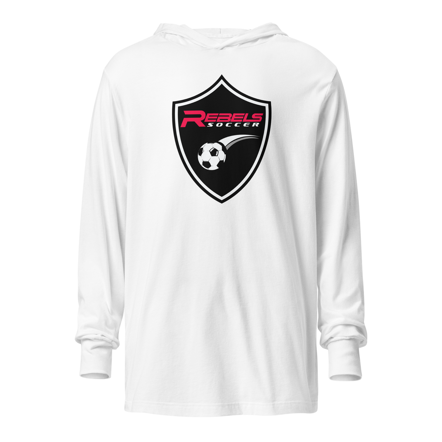 Rebels Soccer Hooded long-sleeve tee