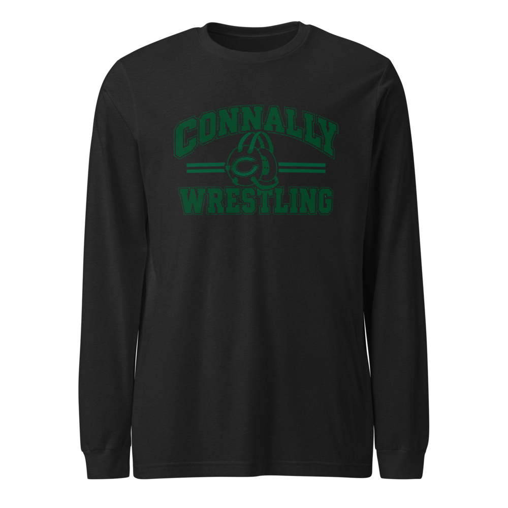 Connally Wrestling Blk Unisex Long Sleeve Tee