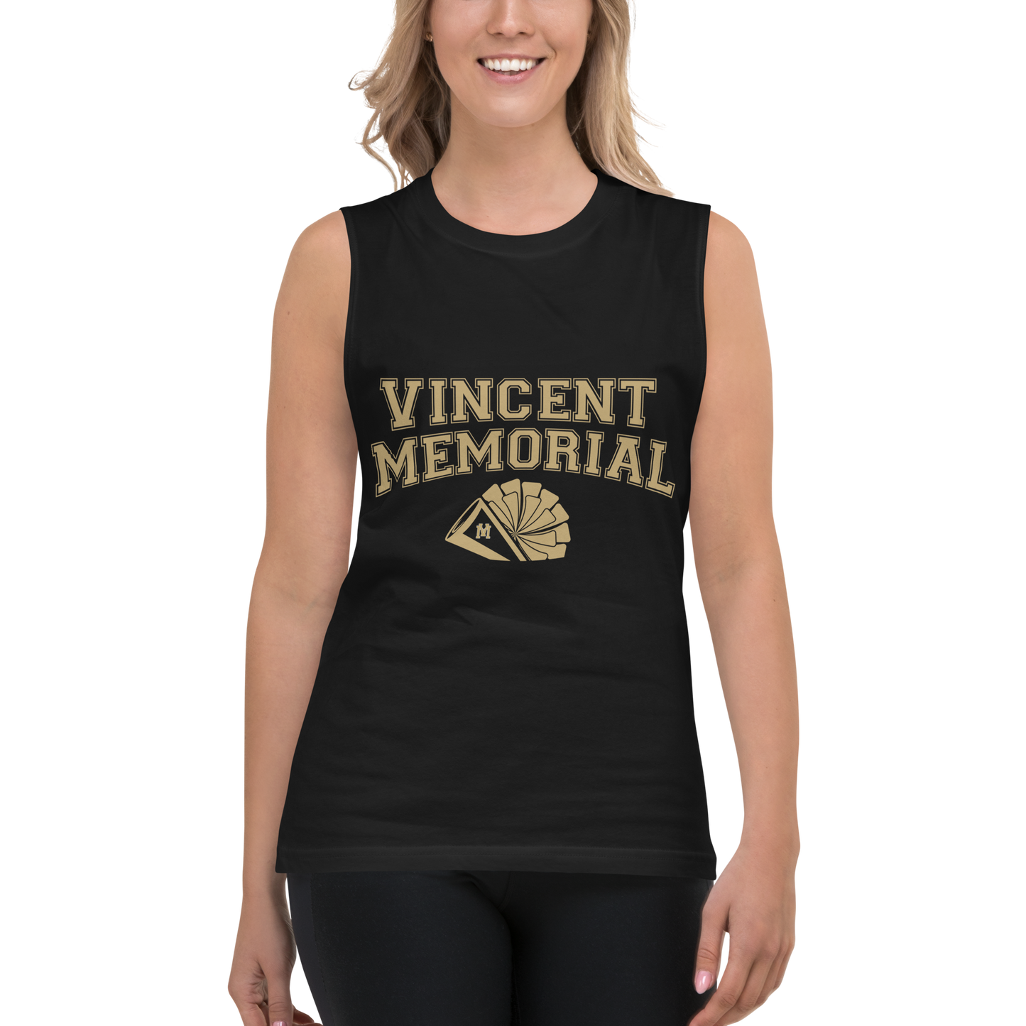 Vincent Memorial Cheer Muscle Shirt