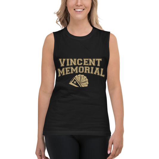 Vincent Memorial Cheer Muscle Shirt