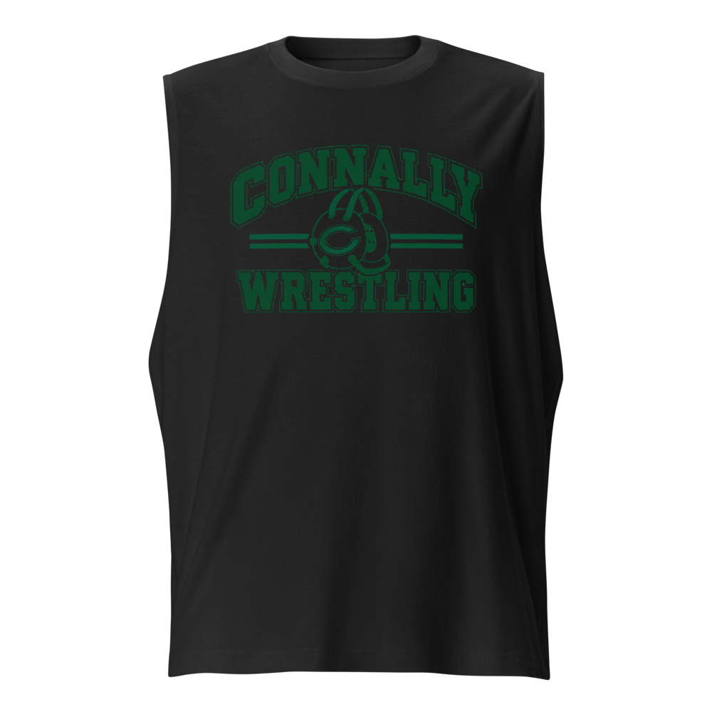 Connally Wrestling Blk Unisex Muscle Shirt