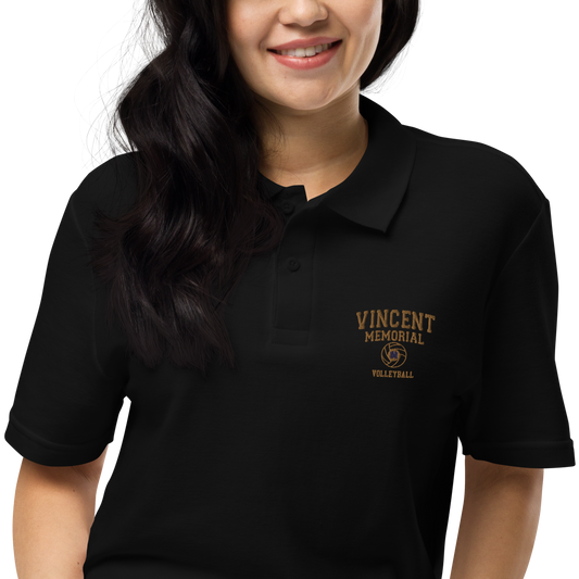 Vincent Memorial Volleyball polo shirt