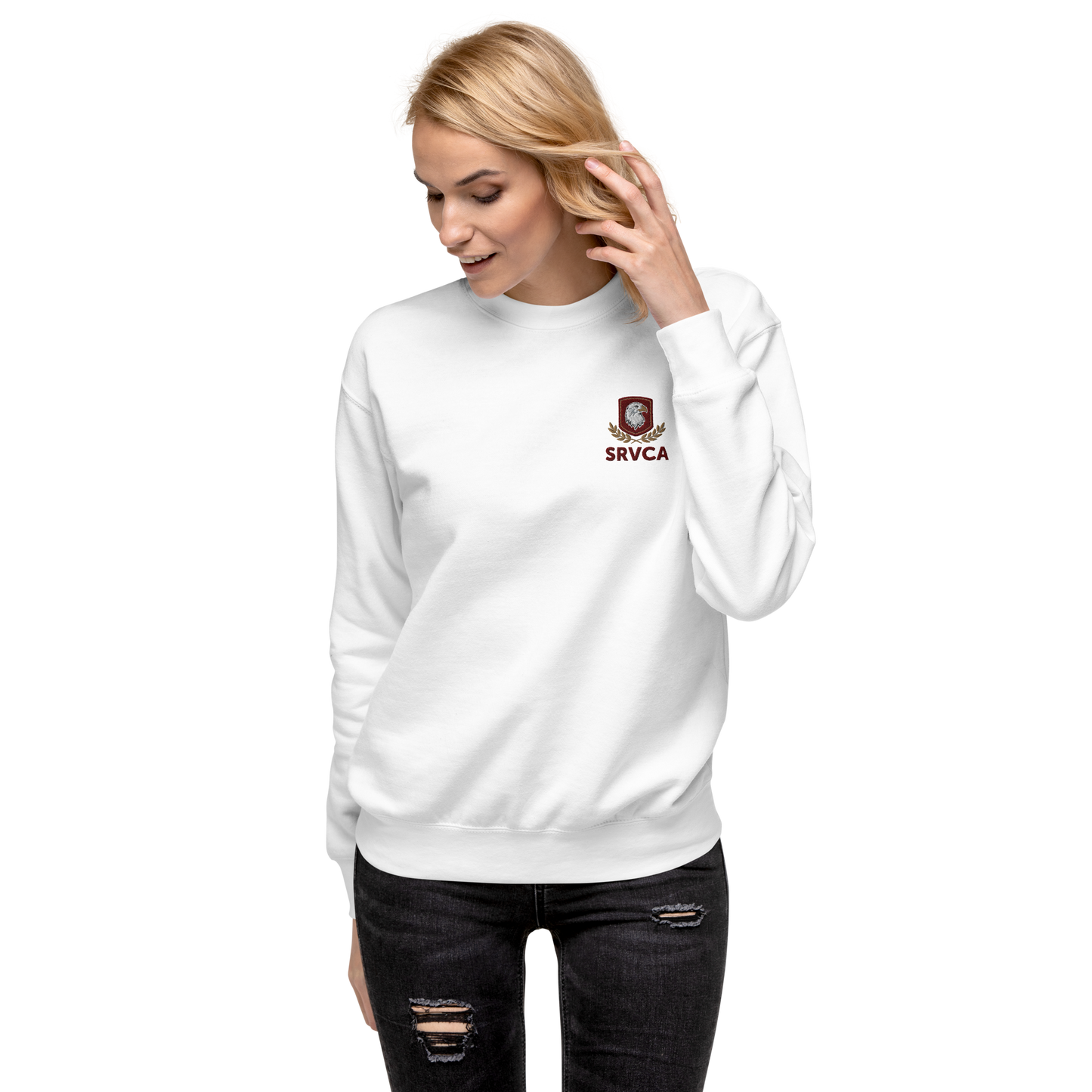 SRVCA Embroidered Unisex Premium Sweatshirt *Uniform Approved