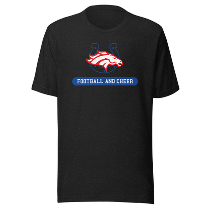 Colts & Broncos Cheer/Football Unisex t-shirt