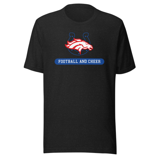 Colts & Broncos Cheer/Football Unisex t-shirt