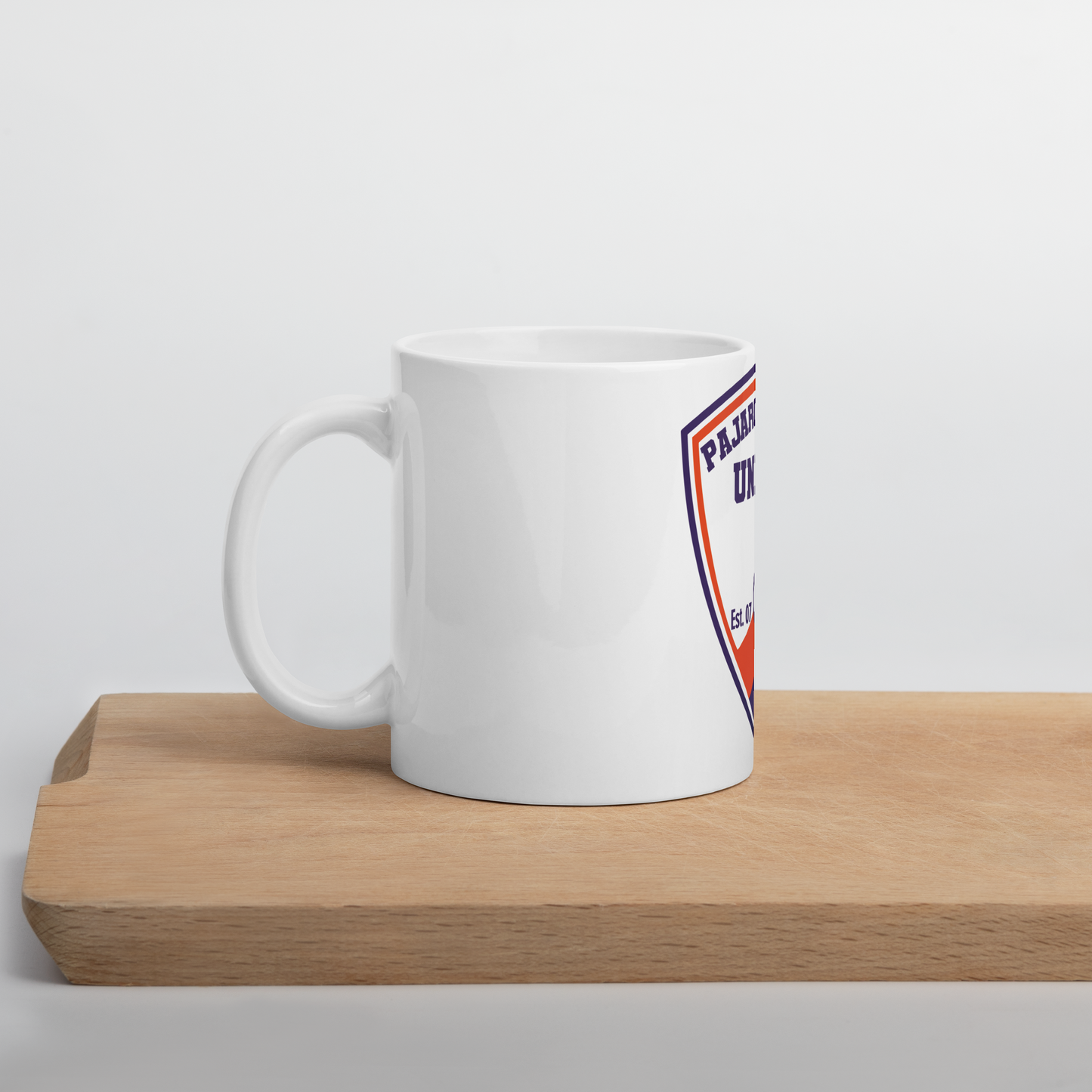 PV United White glossy mug