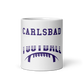 White glossy mug Carlsbad Football