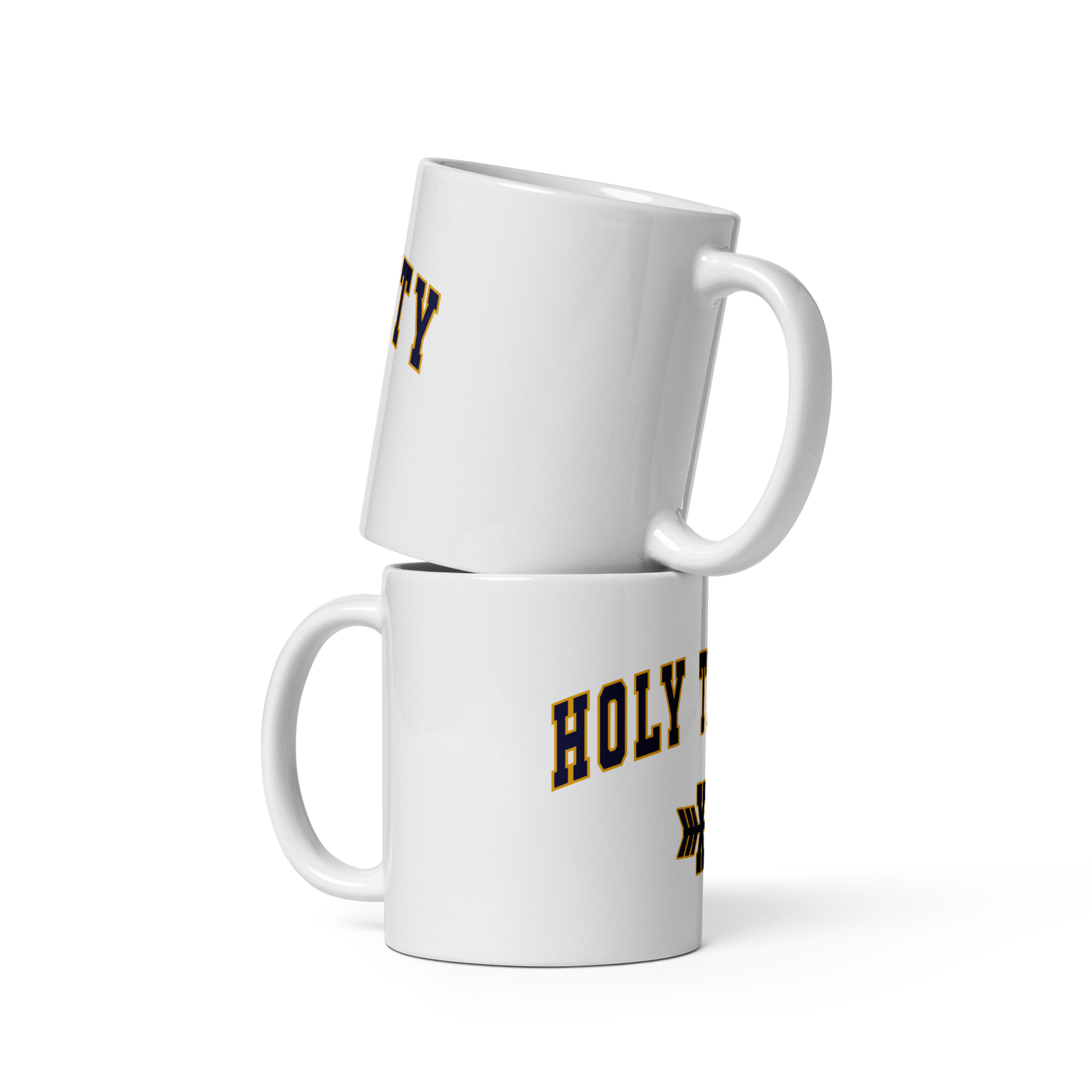 Holy Trinity Cross Country White glossy mug