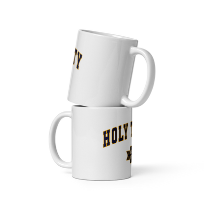 Holy Trinity Cross Country White glossy mug