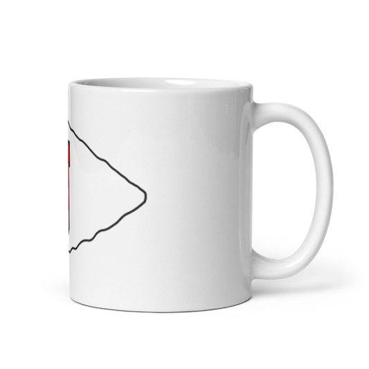 Jennings High School White Glossy Mug