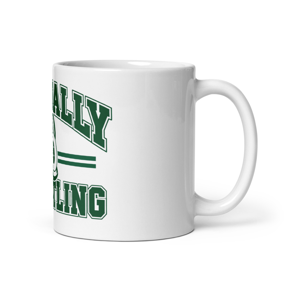 Connally Wrestling Blk White Glossy Mug