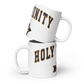 Holy Trinity Cross Country White glossy mug