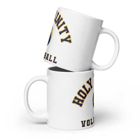 Holy Trinity Volleyball White glossy mug