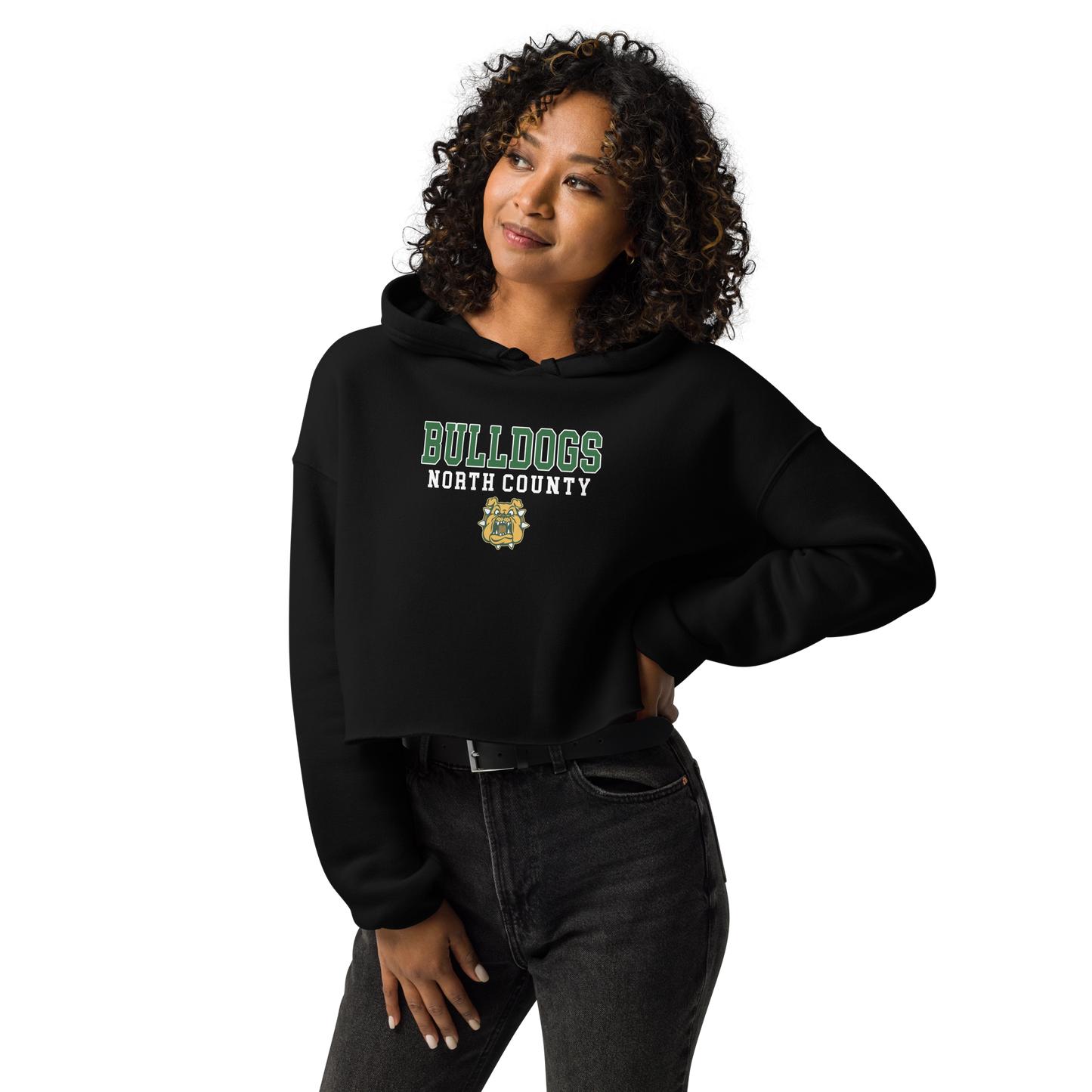 North County Bulldogs Crop Hoodie