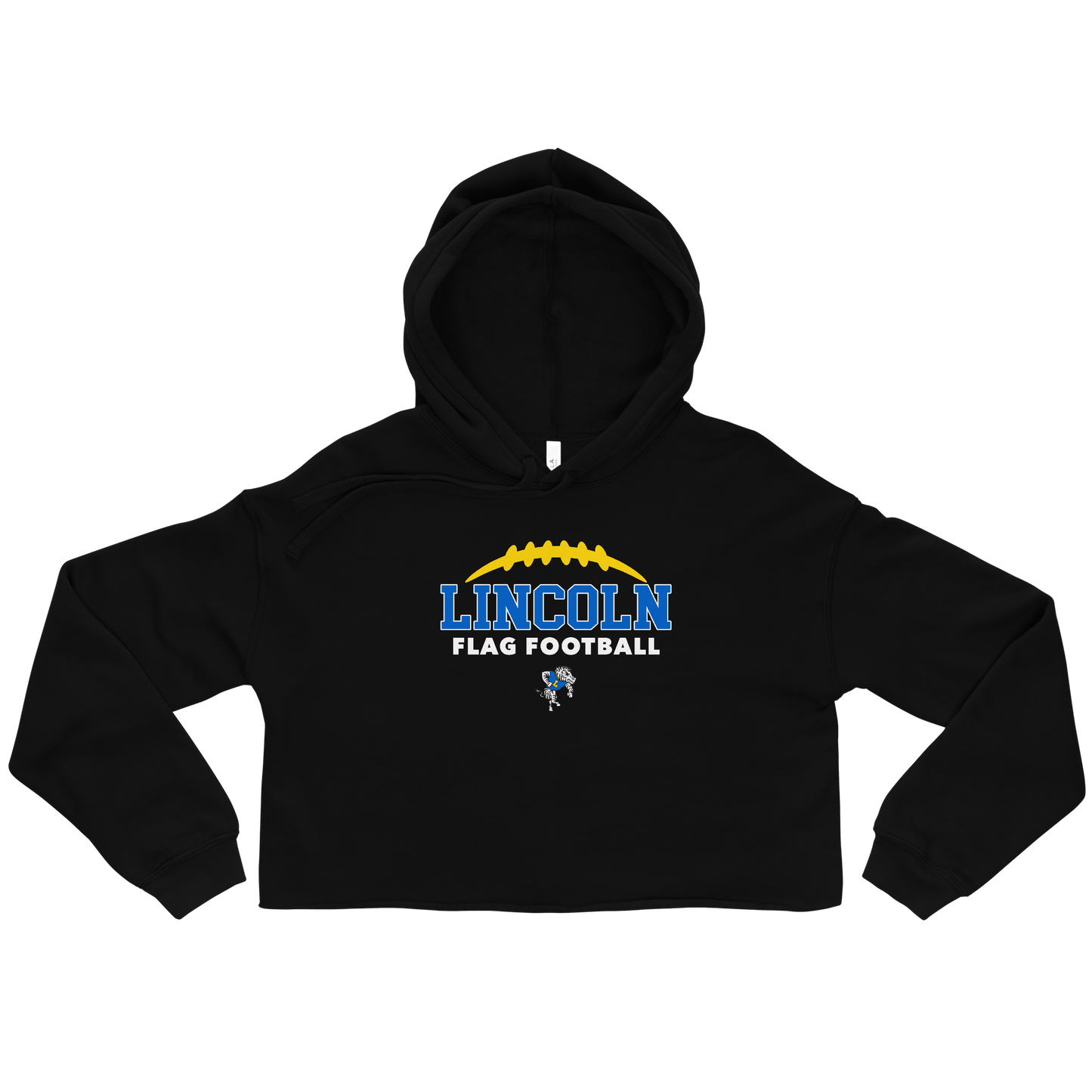 Lincoln Flag Football Crop Hoodie