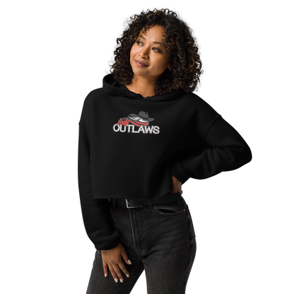 Lady Outlaws Womans Crop Hoodie