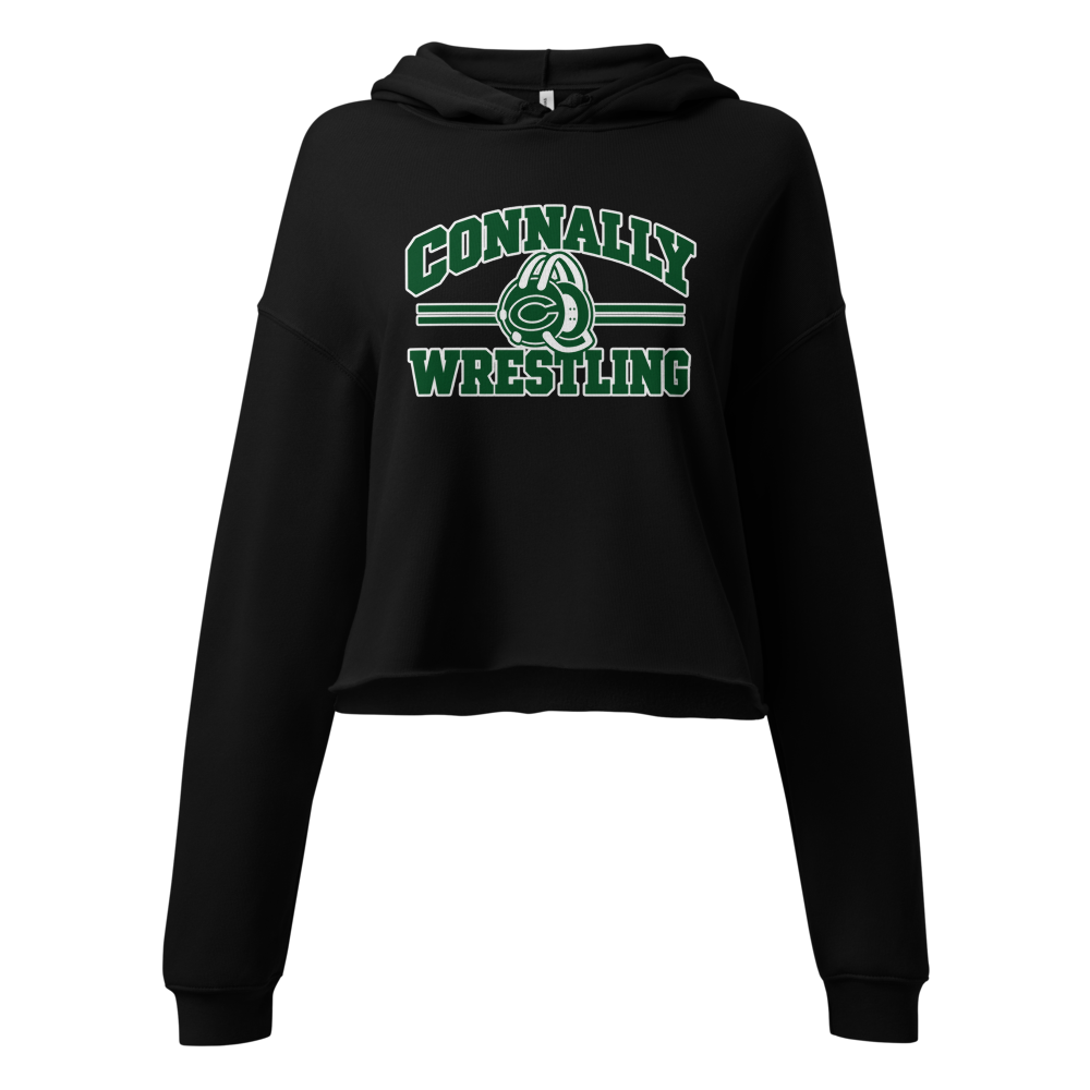 Pf Connally Wrestling - Women's Cropped Hoodie