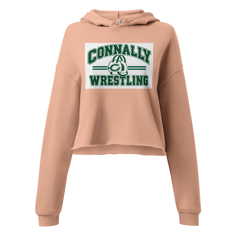 Connally Wrestling - Women's Cropped Hoodie