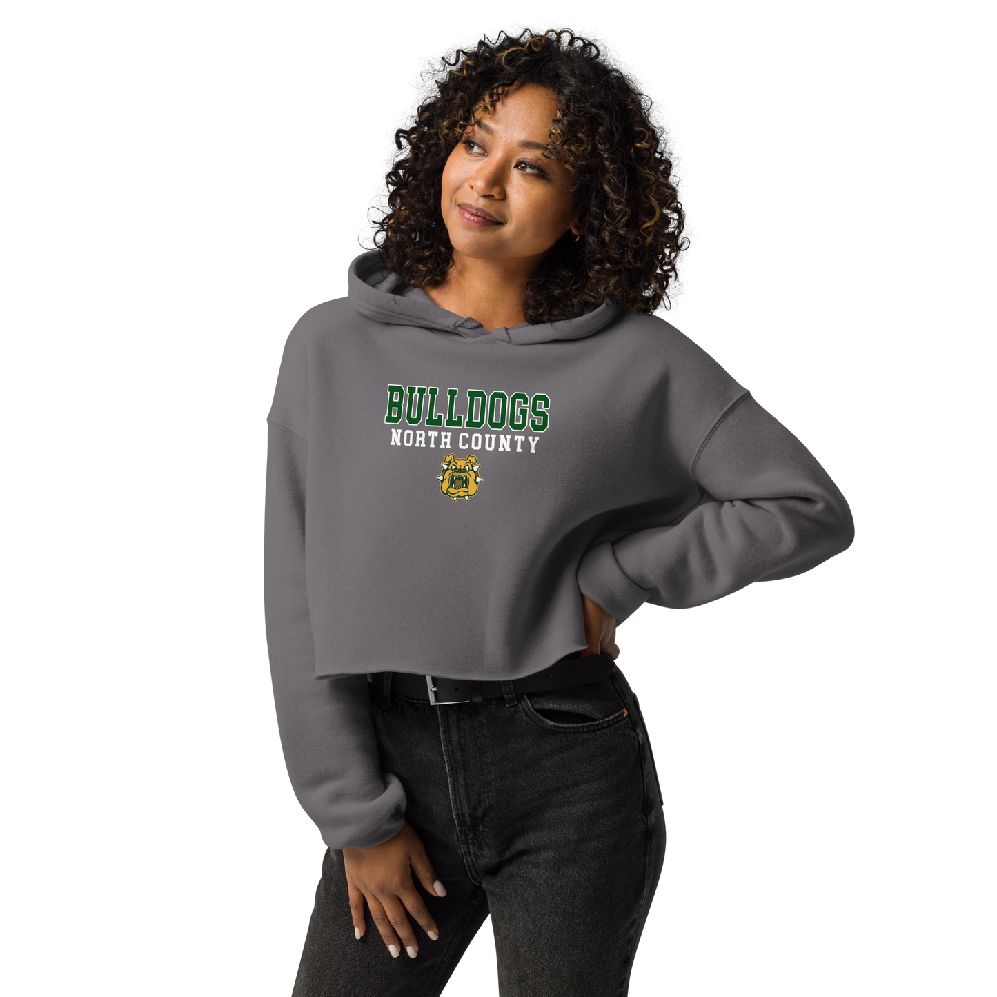 North County Bulldogs Crop Hoodie