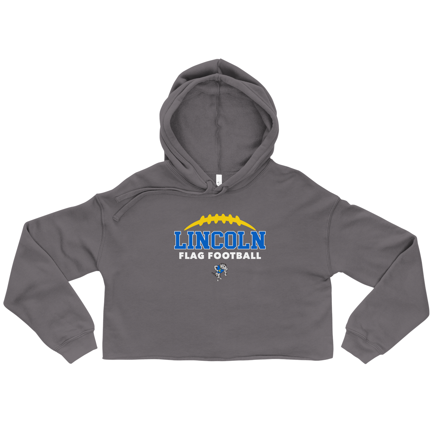 Lincoln Flag Football Crop Hoodie