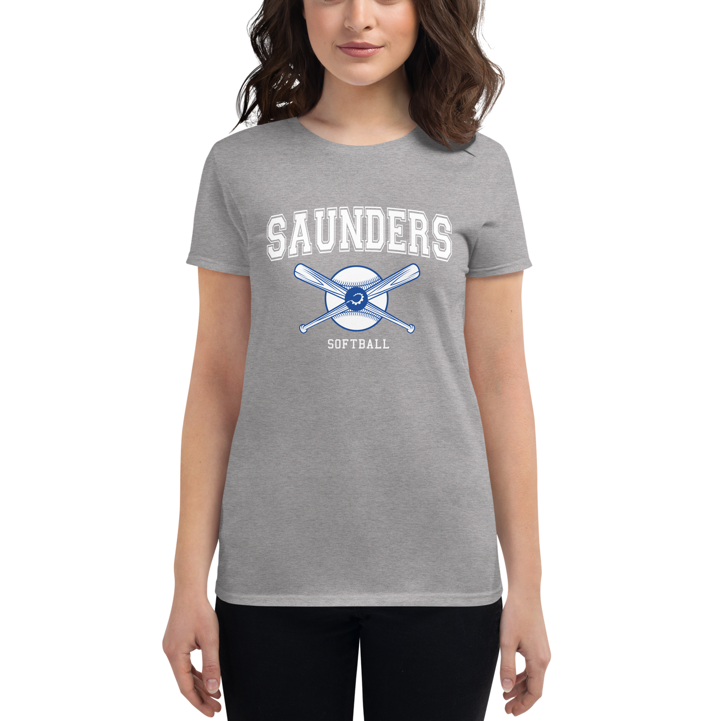 Women's Saunders High School Softball t-shirt