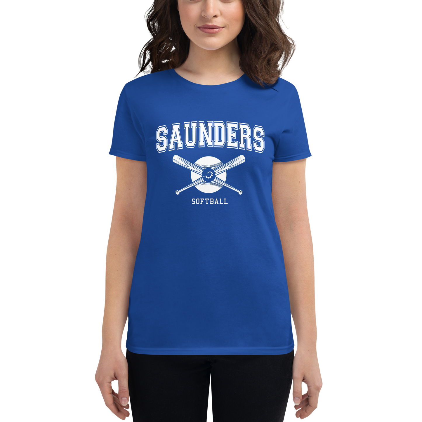 Women's Saunders High School Softball t-shirt