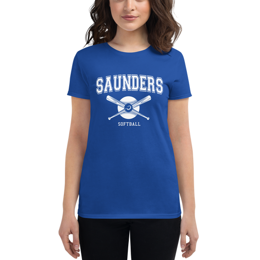 Women's Saunders High School Softball t-shirt