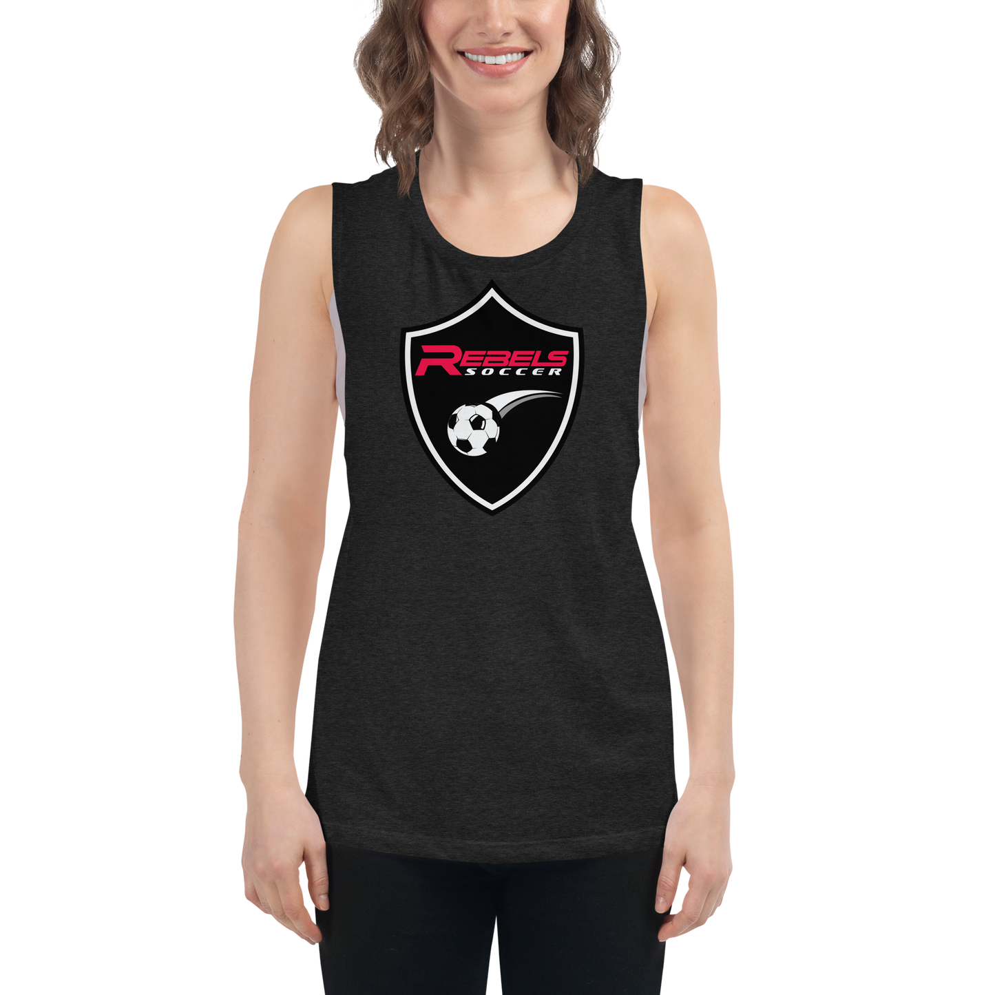 Rebels Soccer Ladies’ Muscle Tank