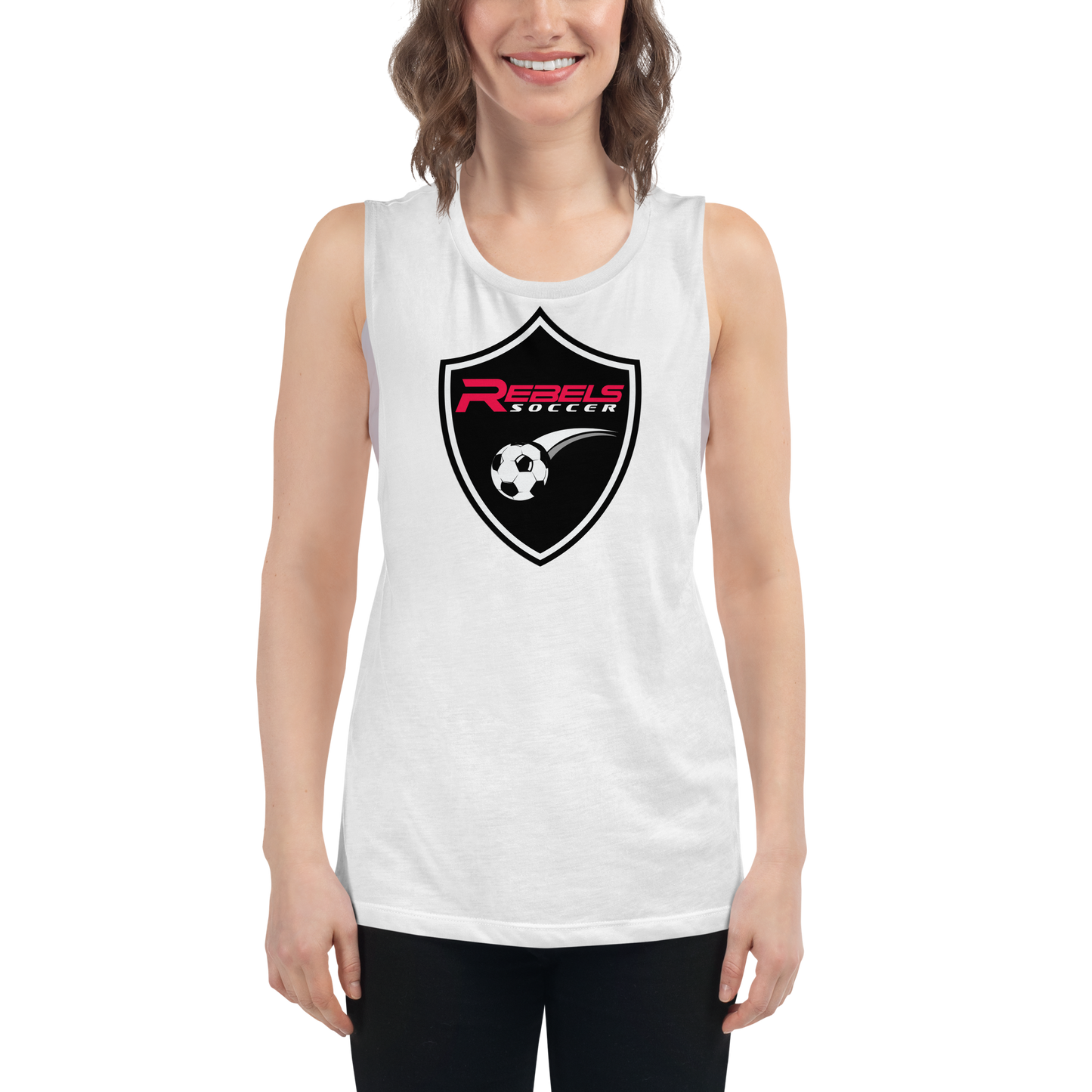 Rebels Soccer Ladies’ Muscle Tank