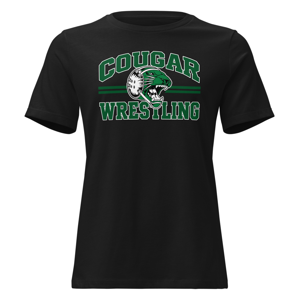 Cougar Wrestling - Women's Relaxed T-Shirt