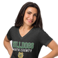 Women’s North County Bulldogs relaxed v-neck t-shirt