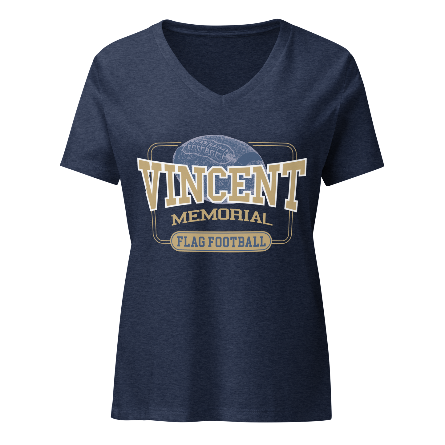 Vincent Memorial Flag Football Women’s v-neck t-shirt