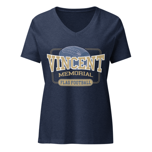 Vincent Memorial Flag Football Women’s v-neck t-shirt