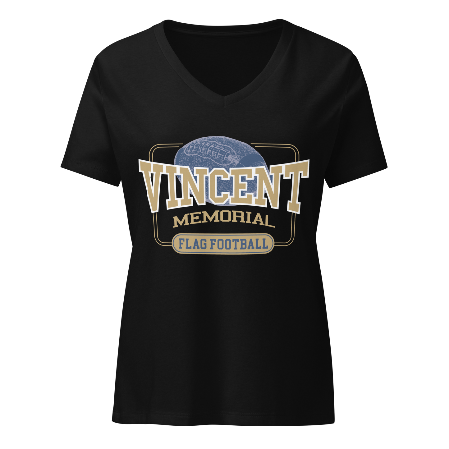 Vincent Memorial Flag Football Women’s v-neck t-shirt