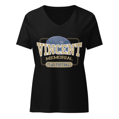 Vincent Memorial Flag Football Women’s v-neck t-shirt