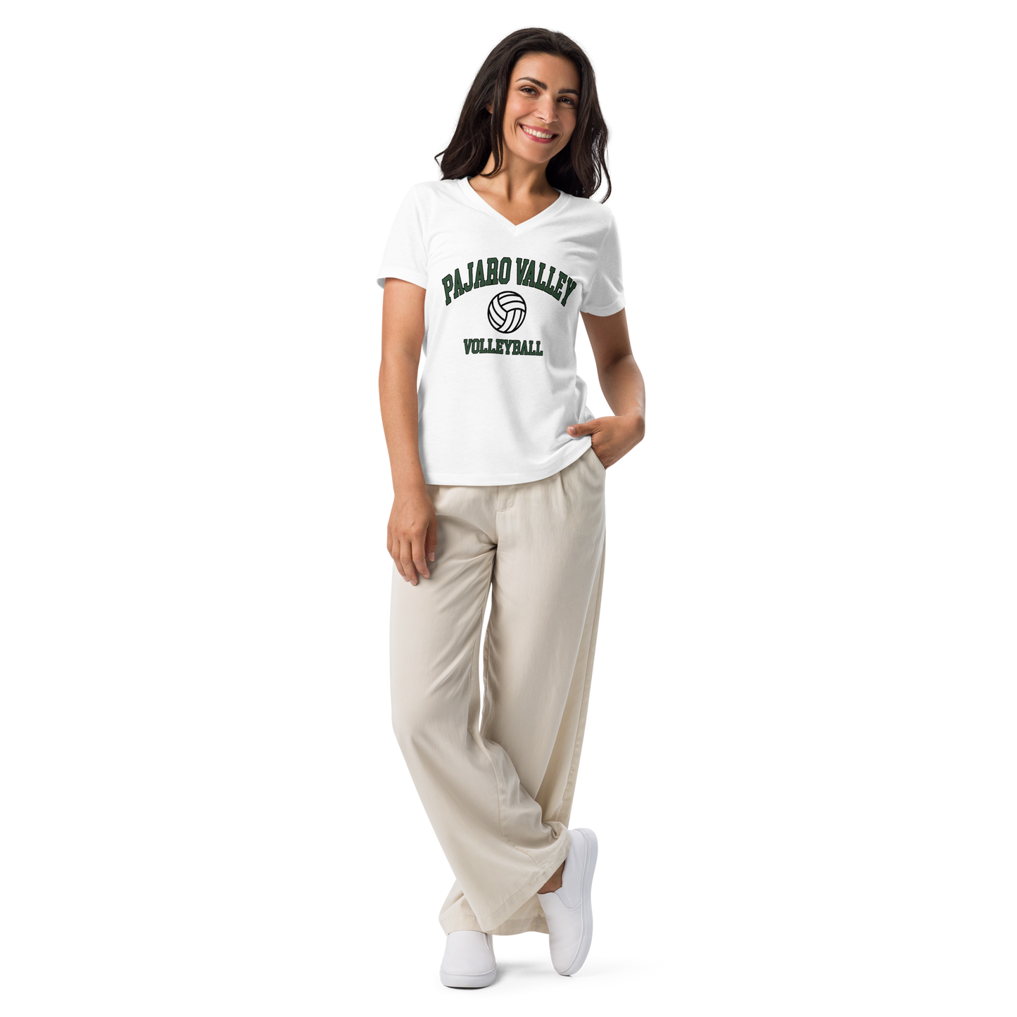 Women’s Pajaro Valley Girls VB v-neck t-shirt