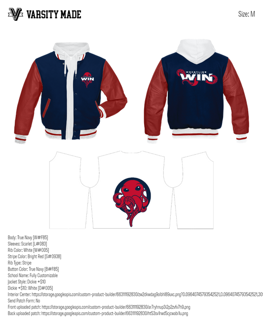 WIN Wrestling Varsity Jacket