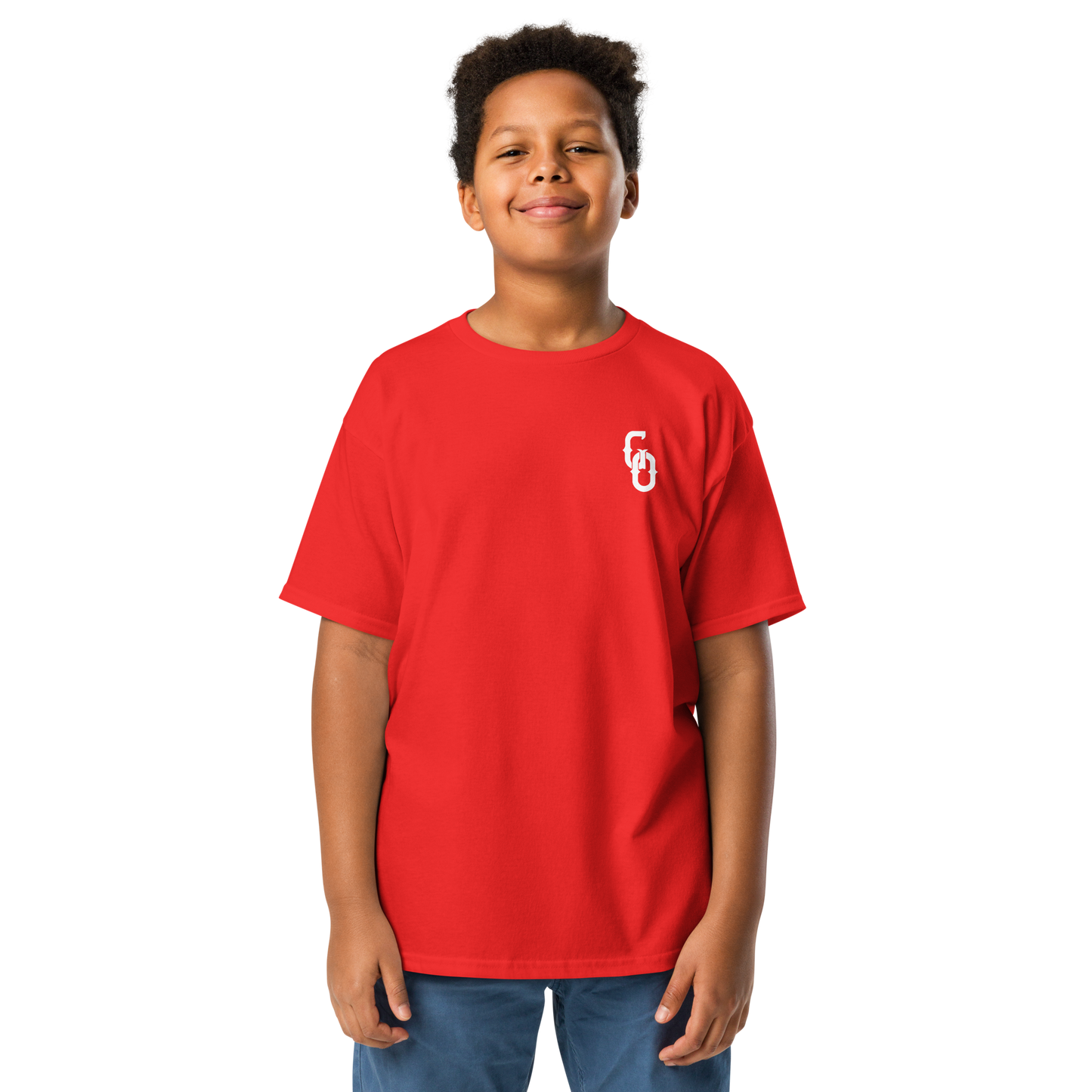 Youth GO Red Wave Tee