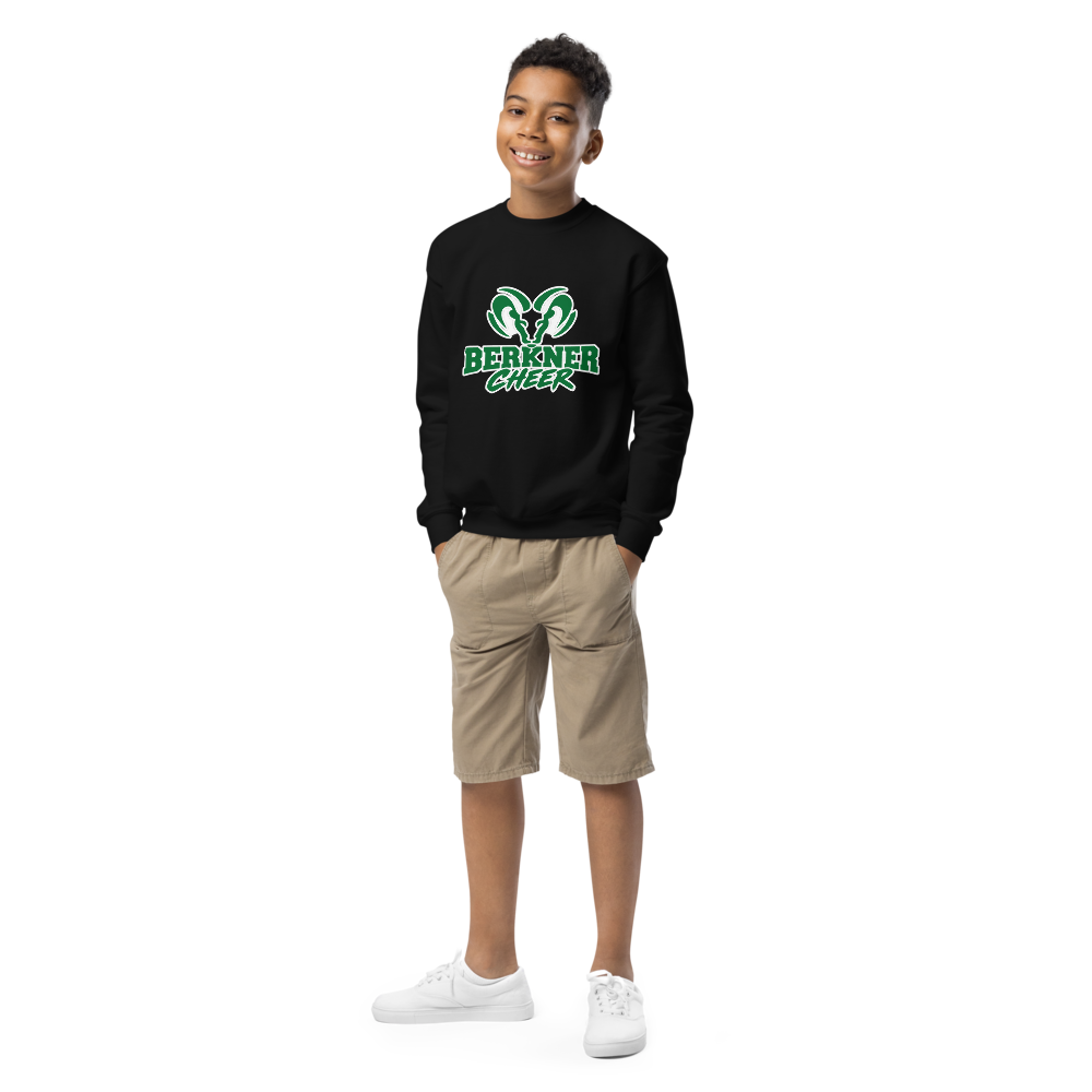 Berkner Cheer - Youth Crew Neck Sweatshirt