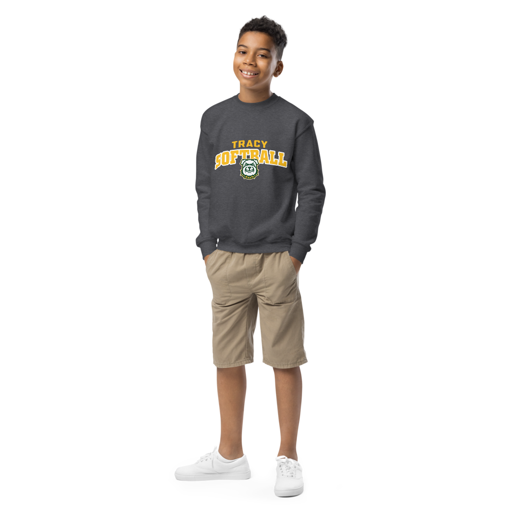 Tracy Softball New Youth Crew Neck Sweatshirt