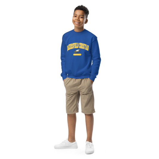 Bakersfield Christian Football Youth Crew Neck Sweatshirt