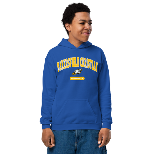 Bakersfield Christian Football Youth Heavy Blend Hoodie
