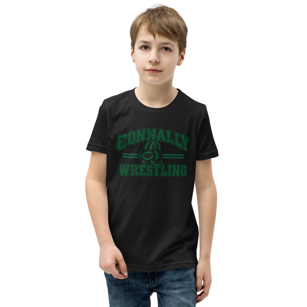 Connally Wrestling Blk Youth Staple Tee
